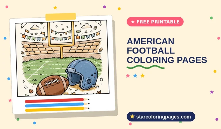 American Football Coloring Pages