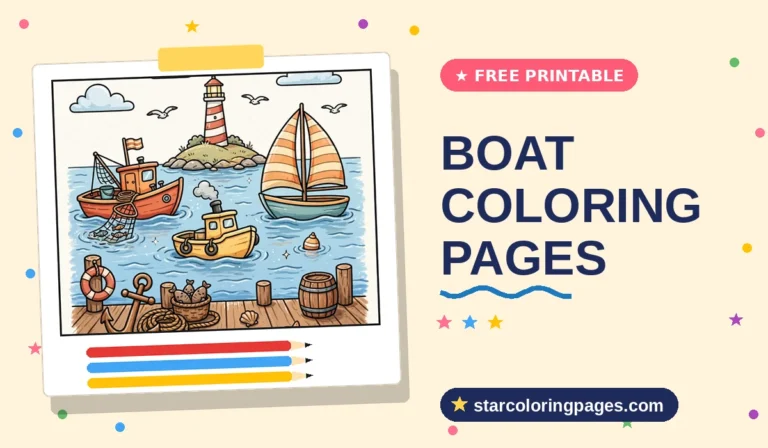 Boat Coloring Pages