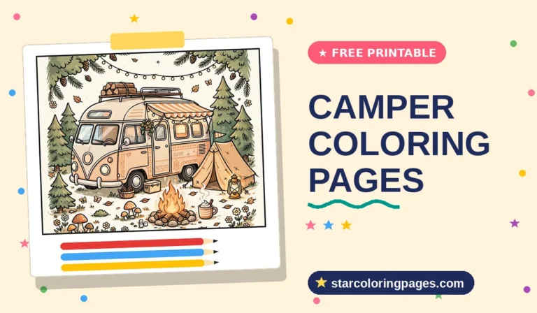 Camper Coloring Pages