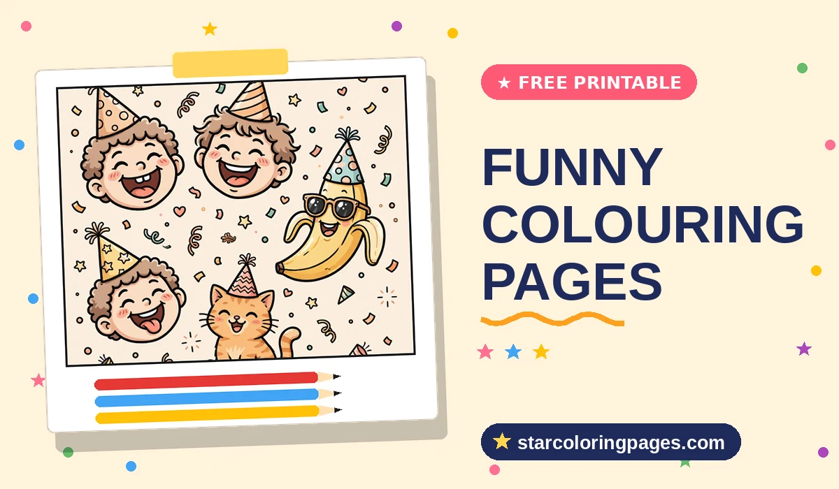 Funny Colouring Pages
