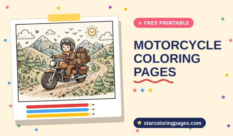 Motorcycle Coloring Pages