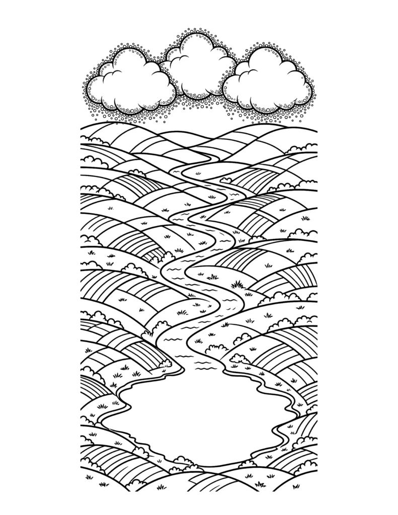 Condensation: Clouds Forming coloring page