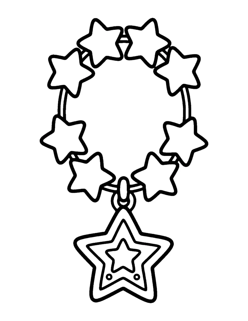 Star Bracelet coloring page