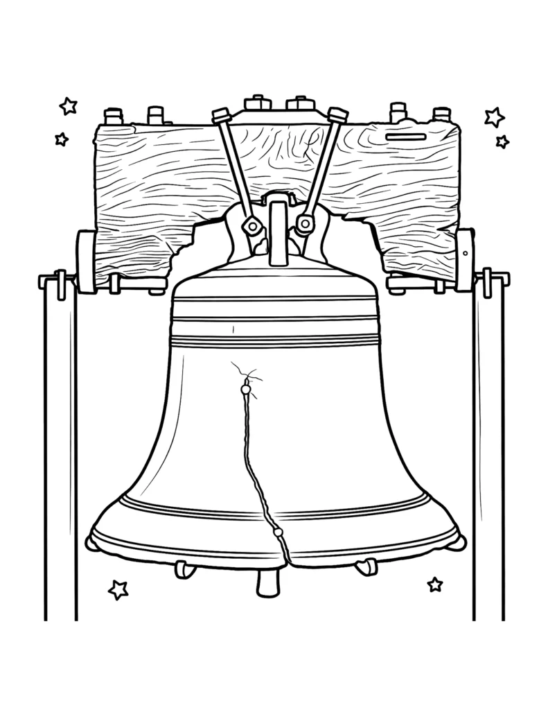 Liberty Bell coloring page