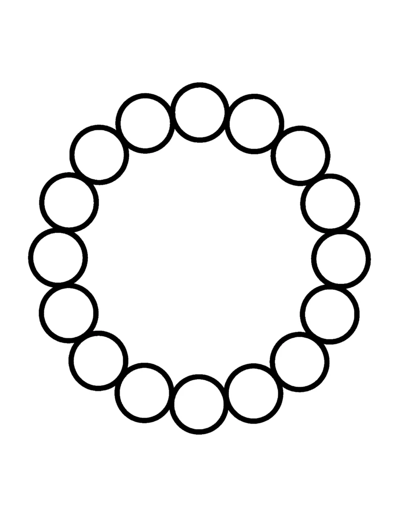Design Your Own Bracelet Template coloring page