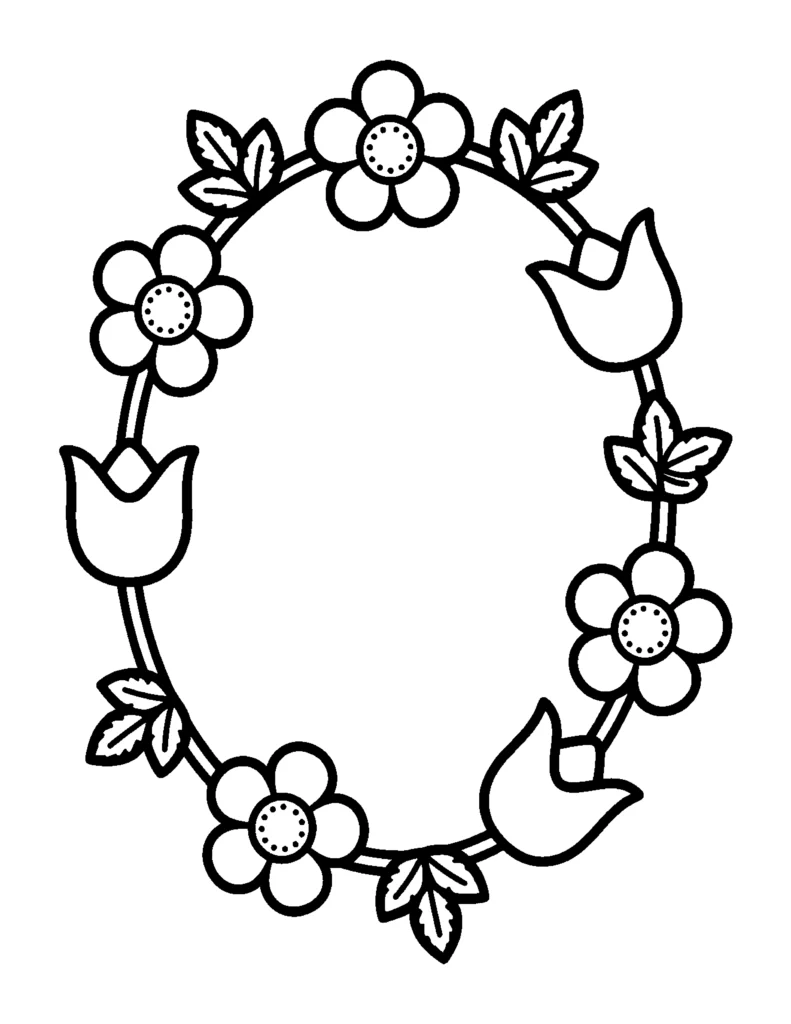 Flower Bracelet coloring page