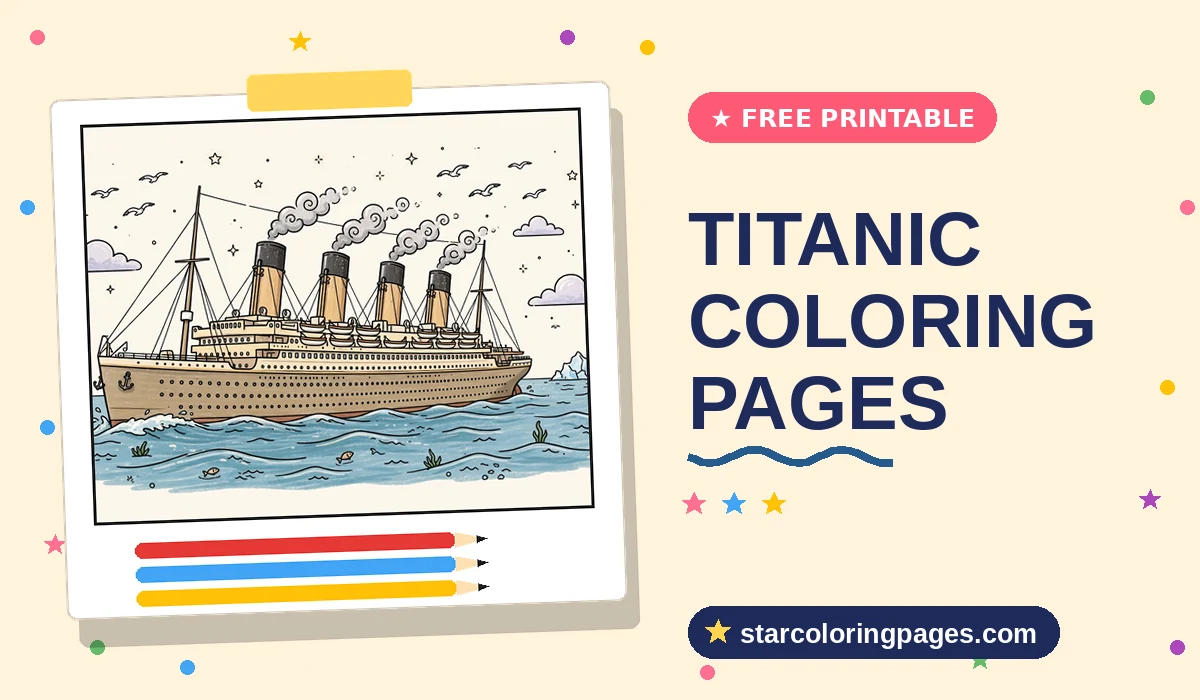 Titanic Coloring Pages