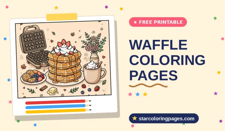 Waffle Coloring Pages