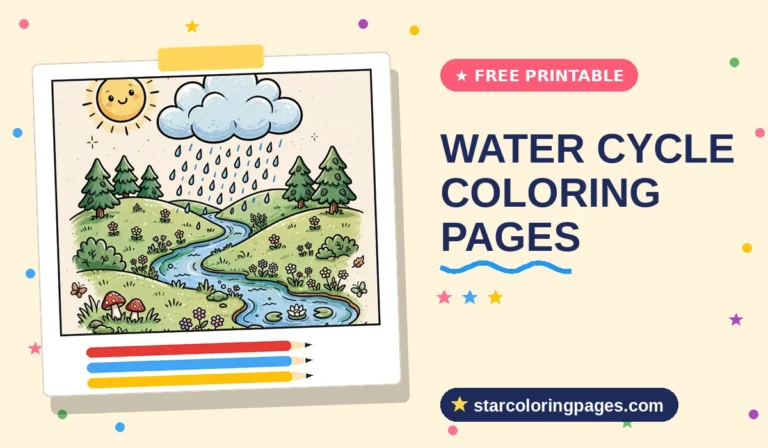 Water Cycle Coloring Pages